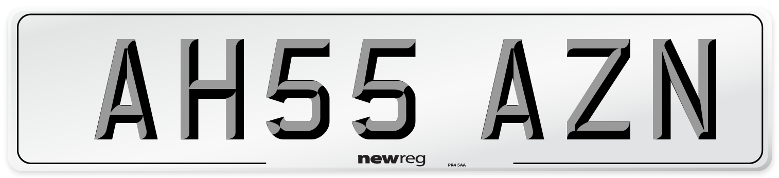 AH55 AZN Number Plate from New Reg
